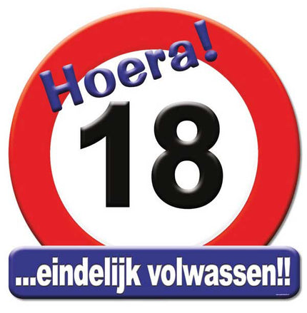 Paper Dreams Huldeschild Hoera 18