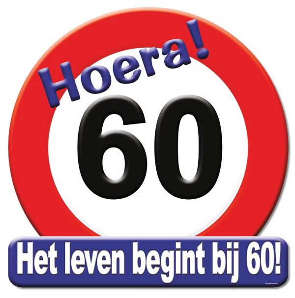 Paper Dreams Huldeschild Hoera 60