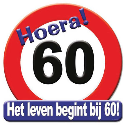 Paper Dreams Huldeschild Hoera 60