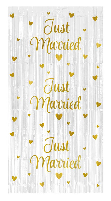 Paper Dreams Party Gordijn Just Married
