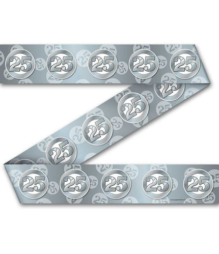 Paper Dreams Party Tape afzetlint 25 Zilver