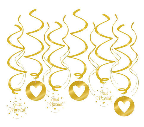 Paper Dreams Swirl decoratie Just Married