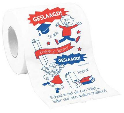 Paper Dreams Toiletpapier Geslaagd School