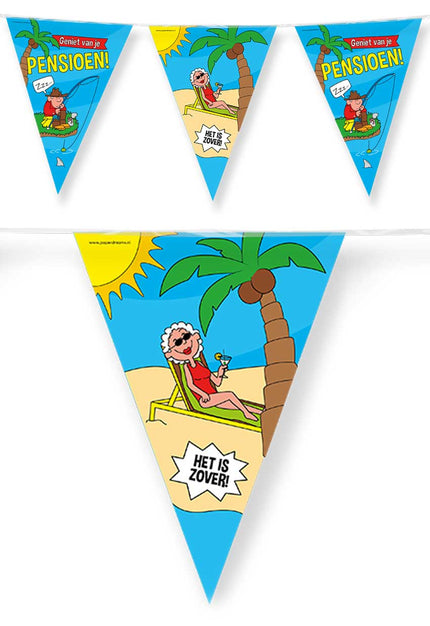 Paper Dreams Vlaggenlijn Geniet van je pensioen 10 meter