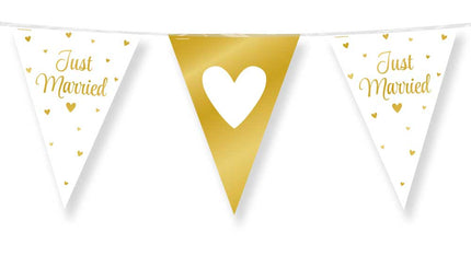 Paper Dreams Vlaggenlijn Just Married 10 meter