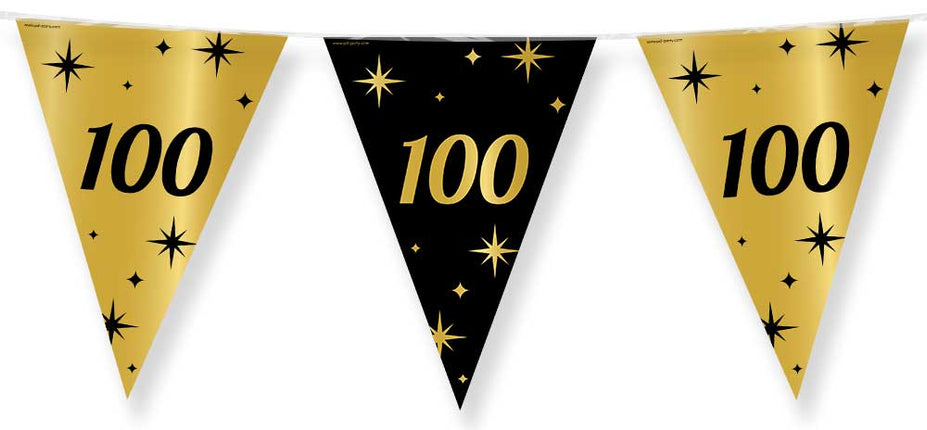 Paper Dreams Vlaggenlijn zwart goud 100 jaar