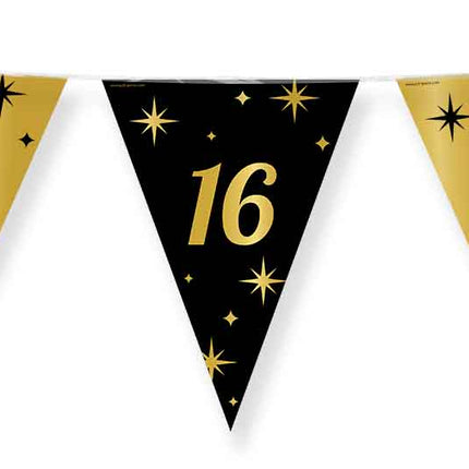 Paper Dreams Vlaggenlijn zwart goud 16 jaar