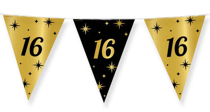 Paper Dreams Vlaggenlijn zwart goud 16 jaar