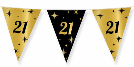 Paper Dreams Vlaggenlijn zwart goud 21 jaar