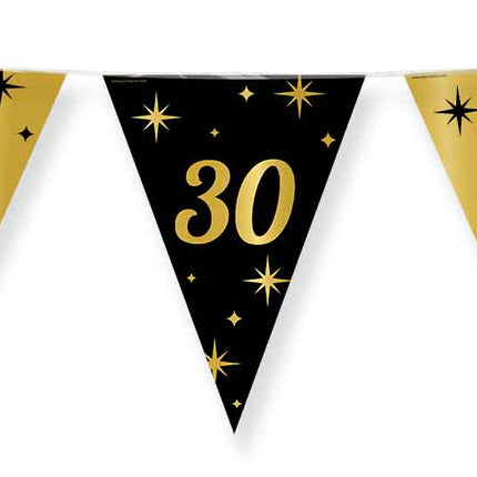 Paper Dreams Vlaggenlijn zwart goud 30 jaar
