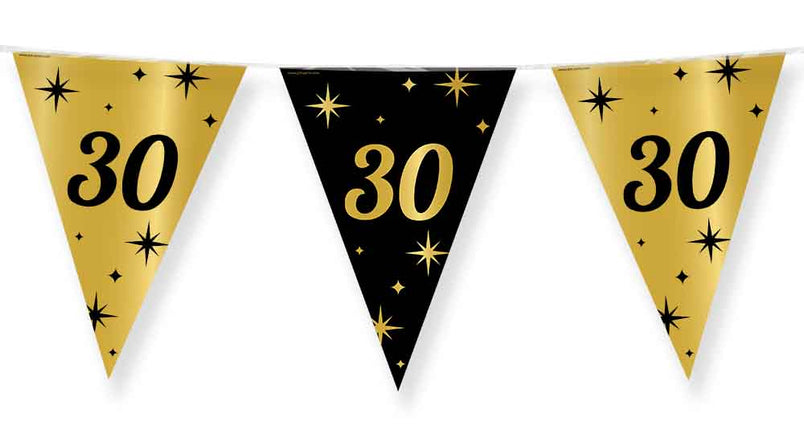Paper Dreams Vlaggenlijn zwart goud 30 jaar