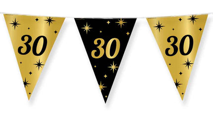 Paper Dreams Vlaggenlijn zwart goud 30 jaar