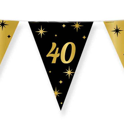 Paper Dreams Vlaggenlijn zwart goud 40 jaar