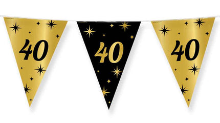 Paper Dreams Vlaggenlijn zwart goud 40 jaar