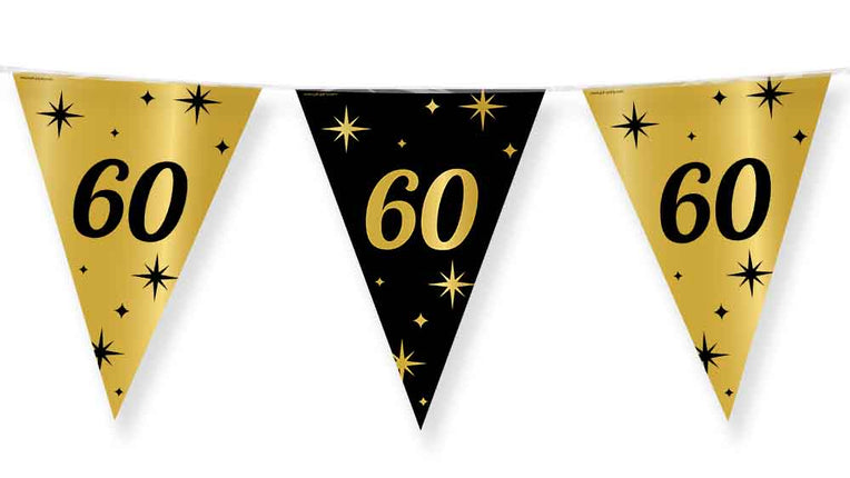 Paper Dreams Vlaggenlijn zwart goud 60 jaar