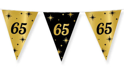 Paper Dreams Vlaggenlijn zwart goud 65 jaar