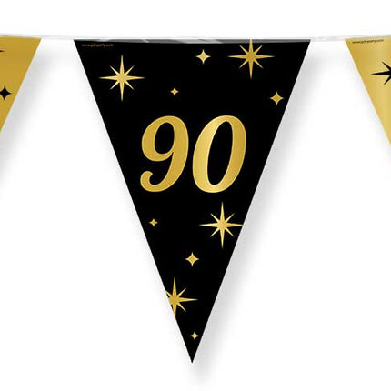 Paper Dreams Vlaggenlijn zwart goud 90 jaar