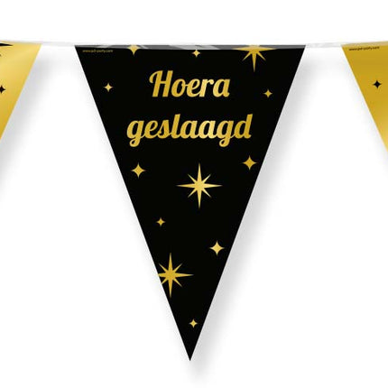 Paper Dreams Vlaggenlijn zwart goud Geslaagd
