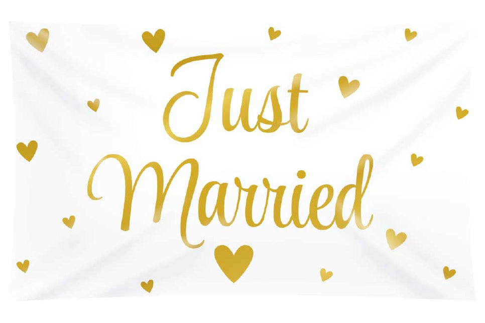 Paper Dreams XXL Vlag Just Married