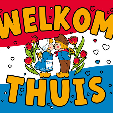 Paper Dreams XXL Vlag Welkom Thuis