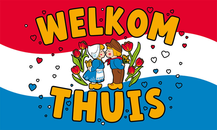 Paper Dreams XXL Vlag Welkom Thuis