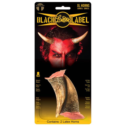 Partychimp Black Label Latex XL Duivel Hoorns