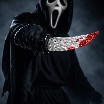 Partychimp Ghost Face Mes Bling Bling 26 cm