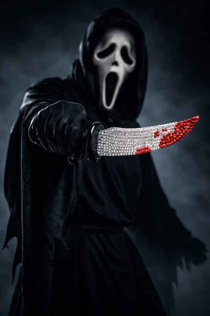 Partychimp Ghost Face Mes Bling Bling 26 cm