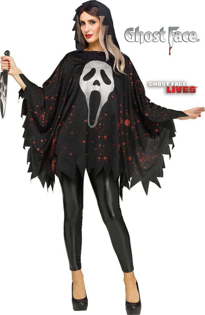 Partychimp Ghost Face Poncho