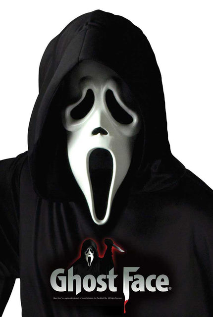 Partychimp Ghost Face Scream Masker Met Capuchon