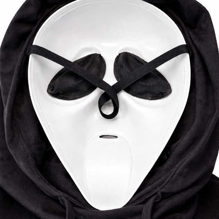 Partychimp Ghost Face Scream Masker Met Capuchon