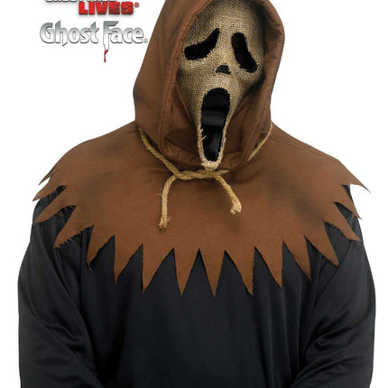 Partychimp Ghost Face Vogelschrikker Masker Met Capuchon