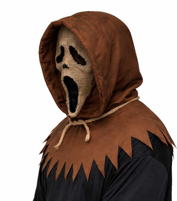 Partychimp Ghost Face Vogelschrikker Masker Met Capuchon