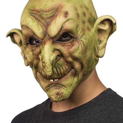 Partychimp Halloween Heksenmasker Volledig Hoofd - Groen