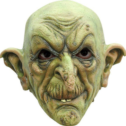 Partychimp Halloween Heksenmasker Volledig Hoofd - Groen