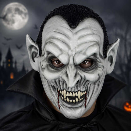 Partychimp Halloween Vampier Masker Volledig Hoofd - Lord Vamp