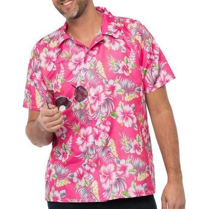 Partychimp Hawai Shirt Deluxe Roze