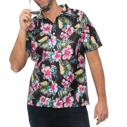 Partychimp Hawai Shirt Deluxe Zwart