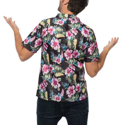 Partychimp Hawai Shirt Deluxe Zwart