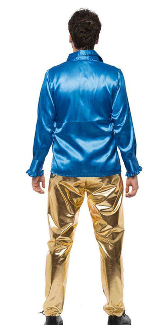 Partychimp Heren Disco Broek Goud