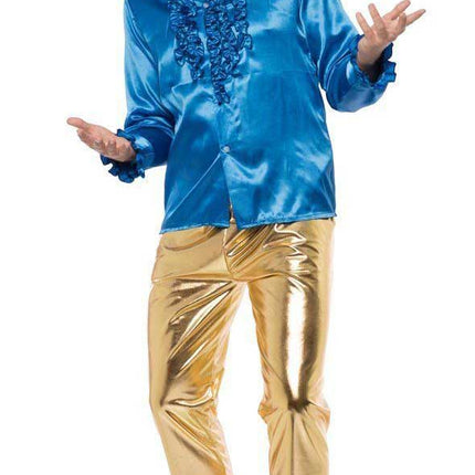 Partychimp Heren Disco Broek Goud