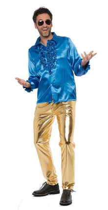 Partychimp Heren Disco Broek Goud