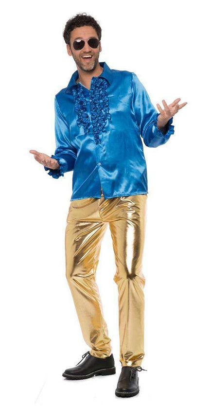 Partychimp Heren Disco Broek Goud