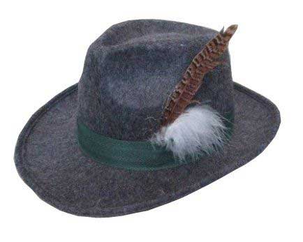 Partychimp Jagershoedje Tirol Deluxe Grijs