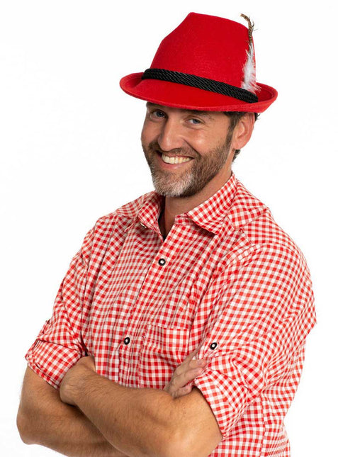 Partychimp Jagershoedje Tirol Rood