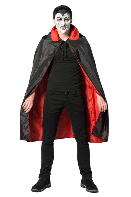 Partychimp Klassieke Dracula Cape Rood/Zwart