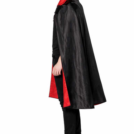 Partychimp Klassieke Dracula Cape Rood/Zwart
