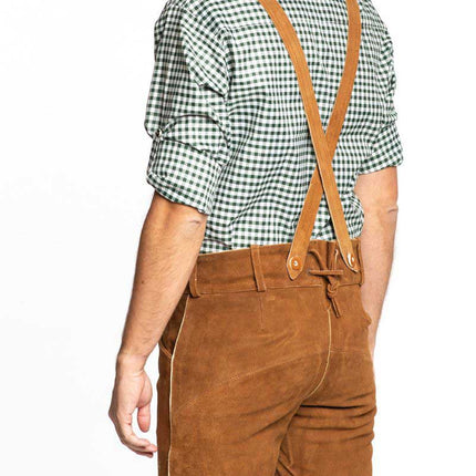 Partychimp Lederhose Anton Kort Bruin