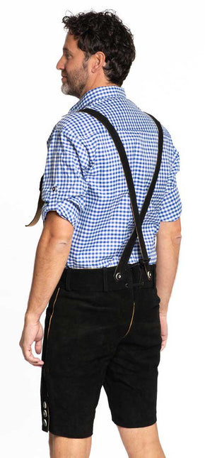 Partychimp Lederhose Gustav Kort Zwart