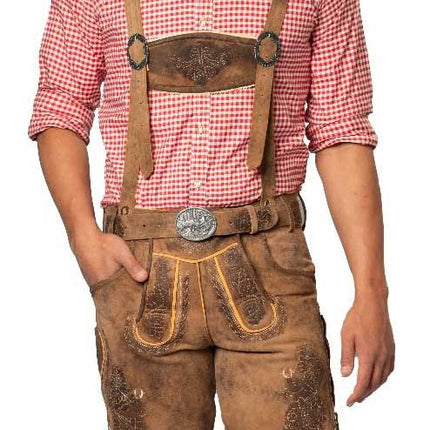 Partychimp Lederhose Lech Kort Bruin